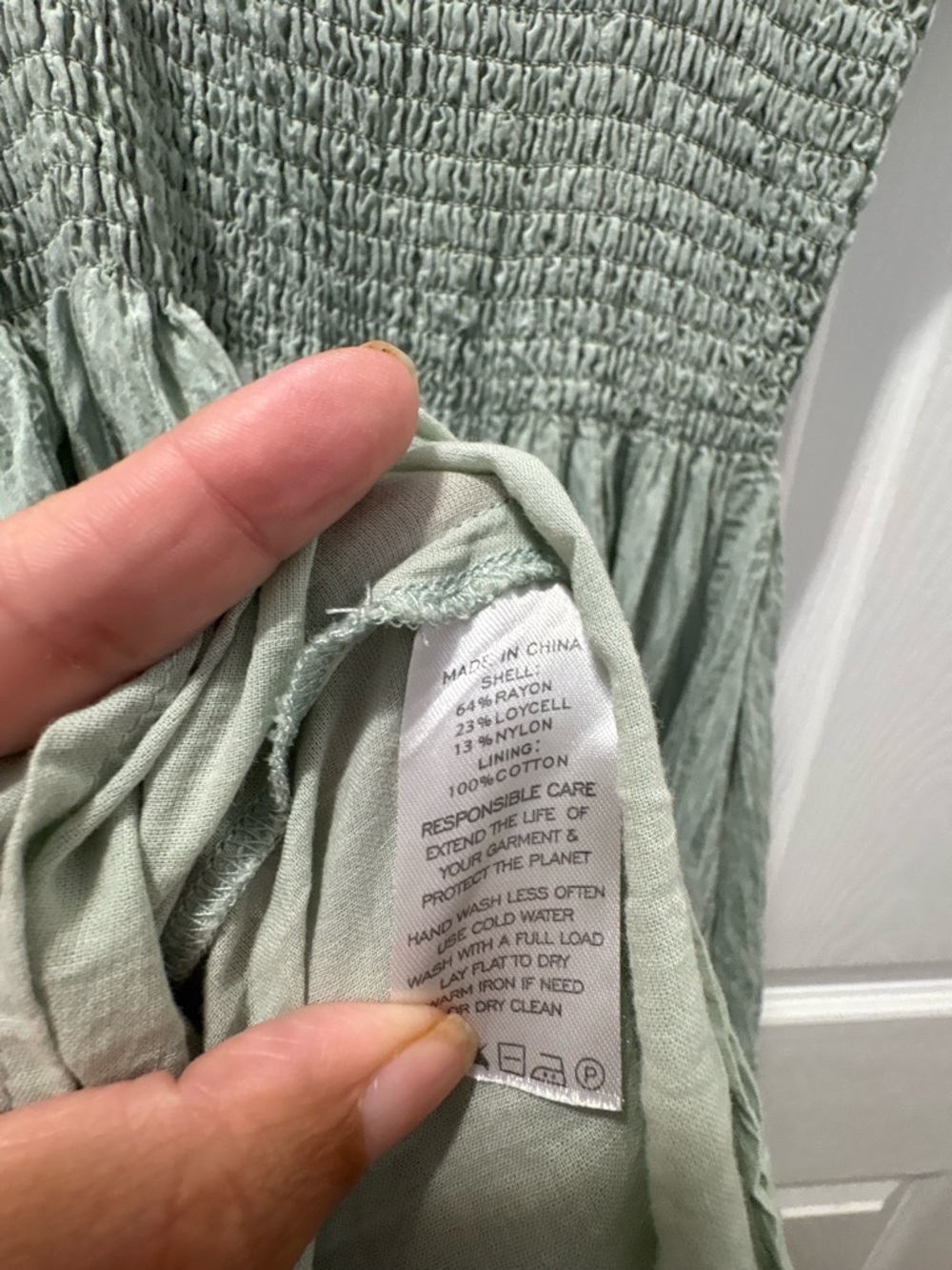 Hill House Soft Green Ellie Nap Dress Size Small - Picture 5 of 5